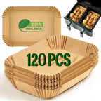 Disposable Air Fryer Paper Liners – Non-Stick Baking Sheets for Ninja Dual XL