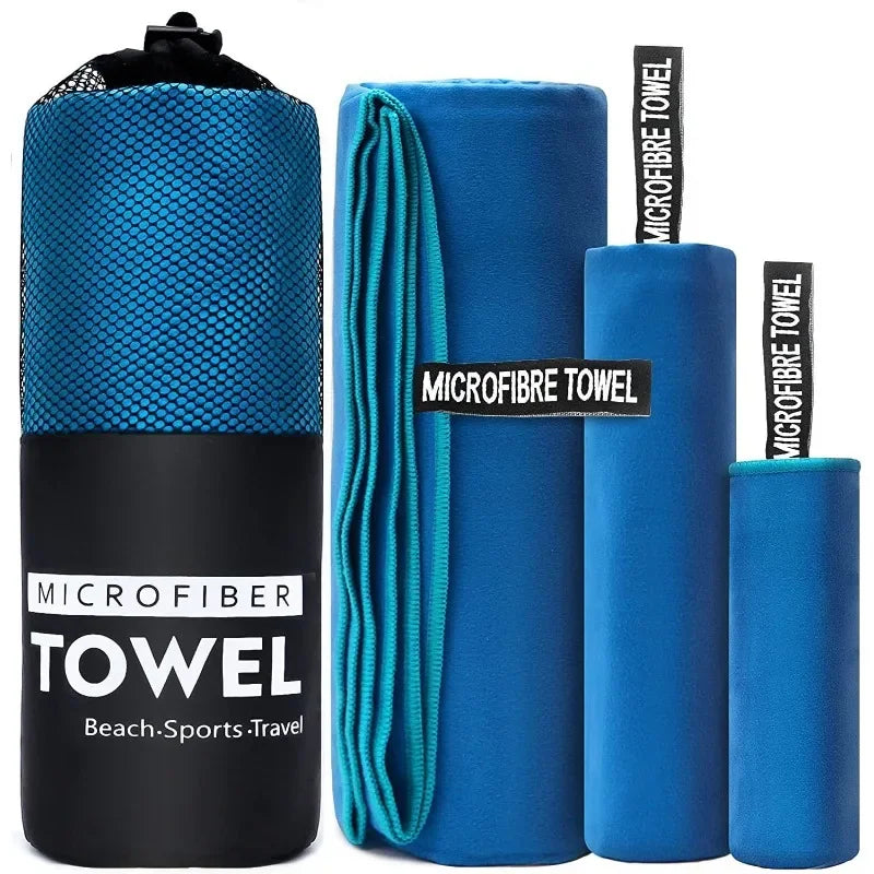 Quick-Drying Microfiber Sports Towel – Compact Travel Gear for Gym and Camping