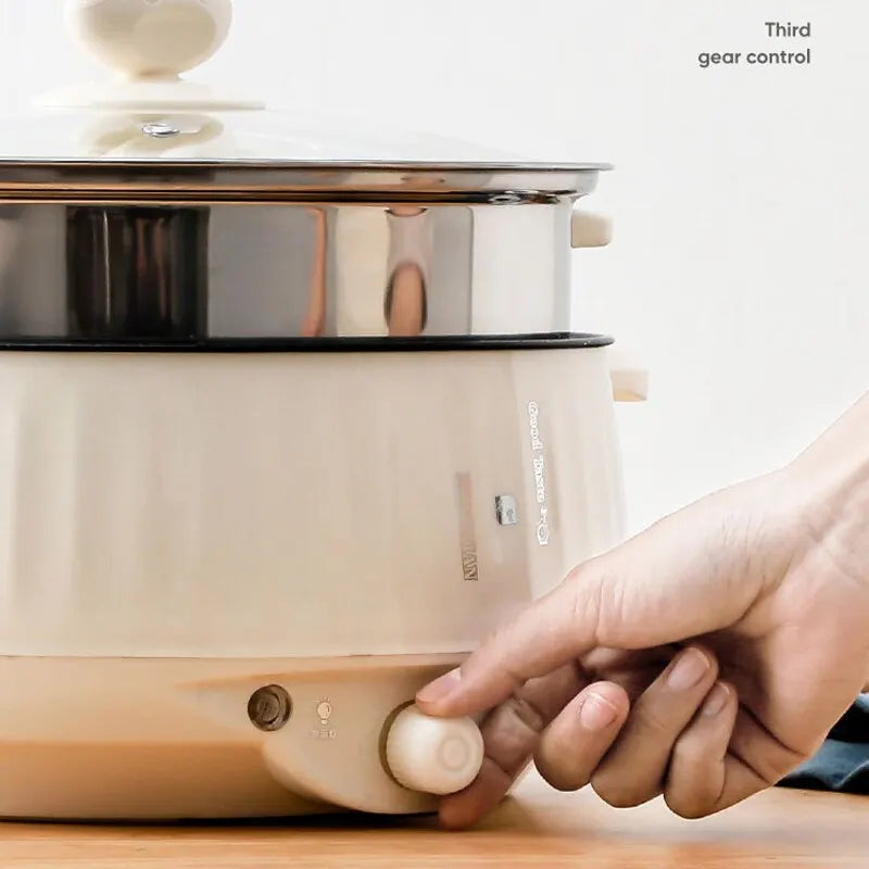 Non-Stick Electric Multi Cooker – Compact Household Pot for Small Meals