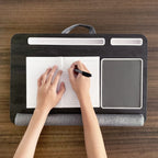 Portable Laptop Desk – Anti-Slip Bed Tray with Mouse Pad for Bedroom Sofa