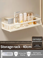 Aluminum Bathroom Shelf – Wall Mounted Storage Rack for Kitchen and Shower