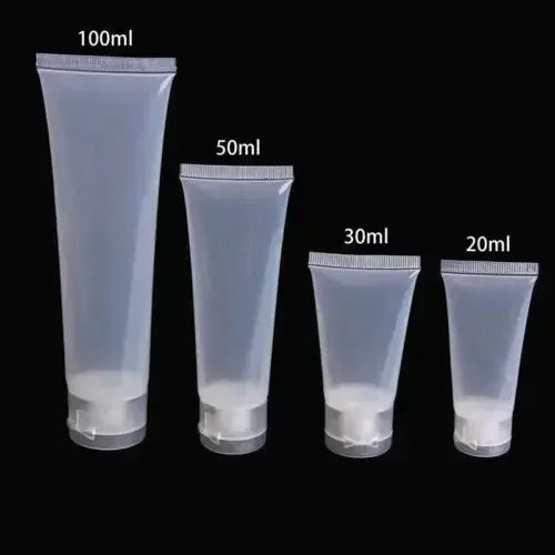 Refillable Cosmetic Squeeze Tubes – Portable Travel Containers for Lotion Creams