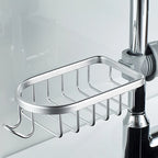 Adjustable Bathroom Faucet Storage Rack for Kitchen Sink and Shower