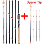Carbon Fiber Feeder Fishing Rod – 3M Cork Handle Pole for Carp Angling