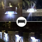 Warm White Solar LED Step Light – Waterproof Outdoor Lamp for Garden Patio