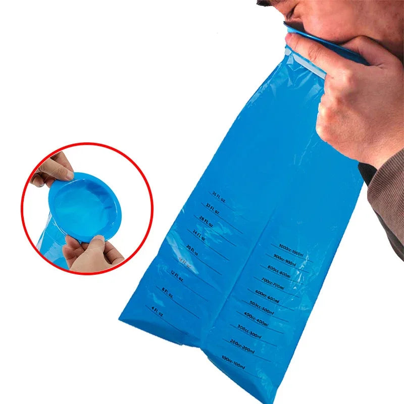 Disposable Vomit Bags – 1000ml Portable Pouches for Travel and Motion Sickness