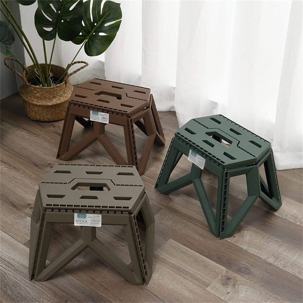 Portable Folding Stool – High Load Bearing Chair for Camping and Fishing