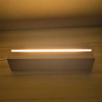 Rectangular Wooden LED Display Base – USB Light Stand for Acrylic Art Decor