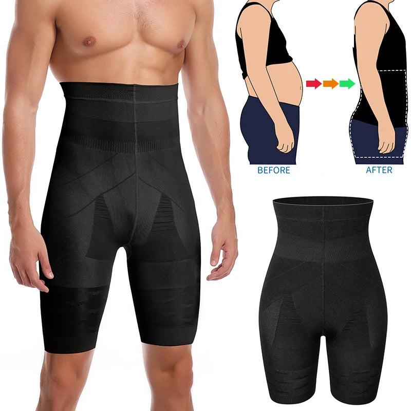 Men Tummy Control Shapewear – High Waist Compression Briefs for Body Slimming