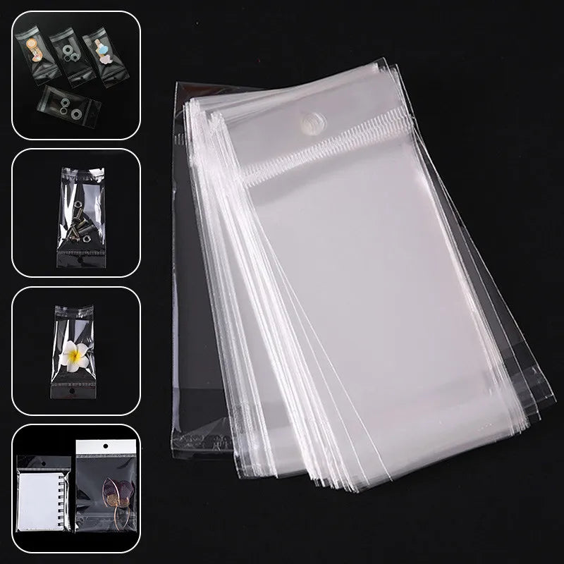 Transparent Self-Adhesive Storage Bags – Retail Packaging for Product Display