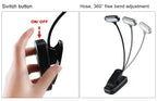 Mini LED Book Clip Light – Battery Powered Eye Protection for Night Reading