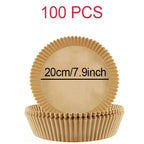Disposable Air Fryer Parchment Liners – 9 Inch Nonstick Paper for Baking