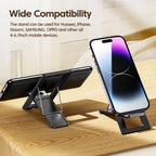 Ultra Thin Phone Stand – Foldable Adjustable Smartphone Holder for Desk