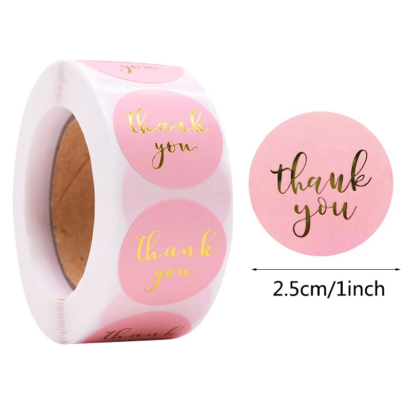Decorative Thank You Sealing Stickers for Party Gift Labels and Scrapbooking