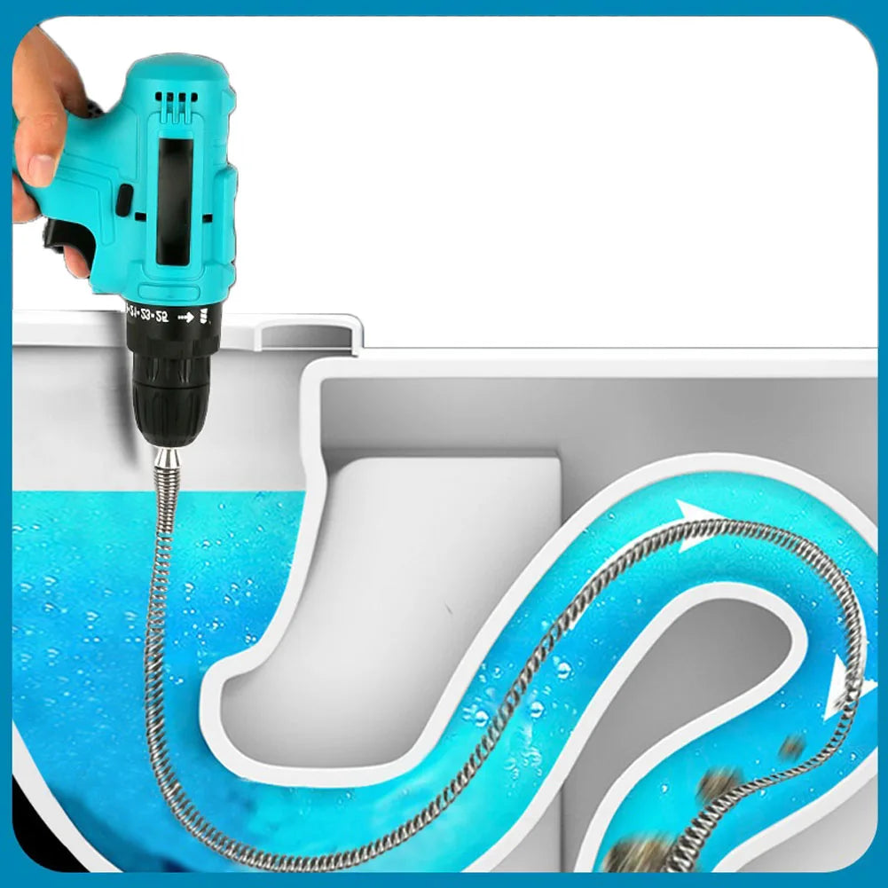 5m Electric Sewer Dredger – Spring Drain Cleaning Tool for Plumbing Maintenance