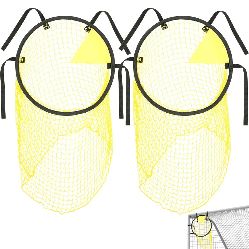 Foldable Football Target Net – 17x28in Soccer Goal for Training Practice