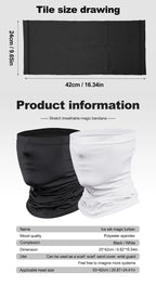 Breathable UV Face Gaiter – Sweat Absorbent Bandana for Outdoor Sports