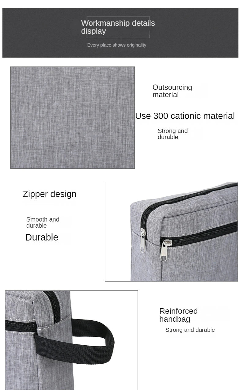 Portable Toiletry Organizer – Travel Cosmetic Pouch for Men and Women
