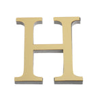 3D Gold Acrylic Letter Wall Stickers – Self-Adhesive Alphabet Home Decor