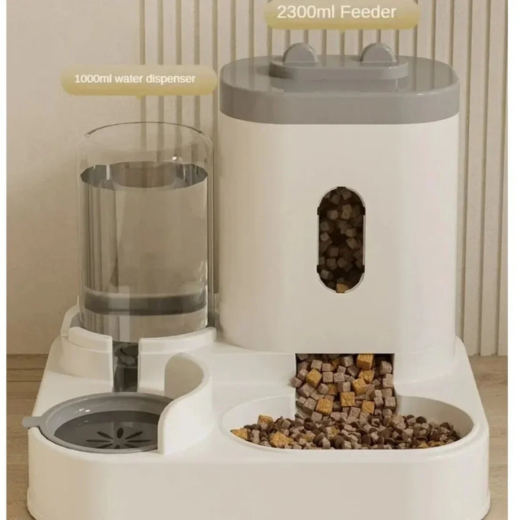 Automatic Pet Feeder – Large Capacity Water Fountain for Dogs and Cats