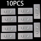 Adhesive Wall Hooks – Punch-Free Hanging Rack for Kitchen and Bathroom Storage