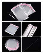 Self-Adhesive Cellophane Bags – Transparent Plastic Packaging for Jewelry Candy