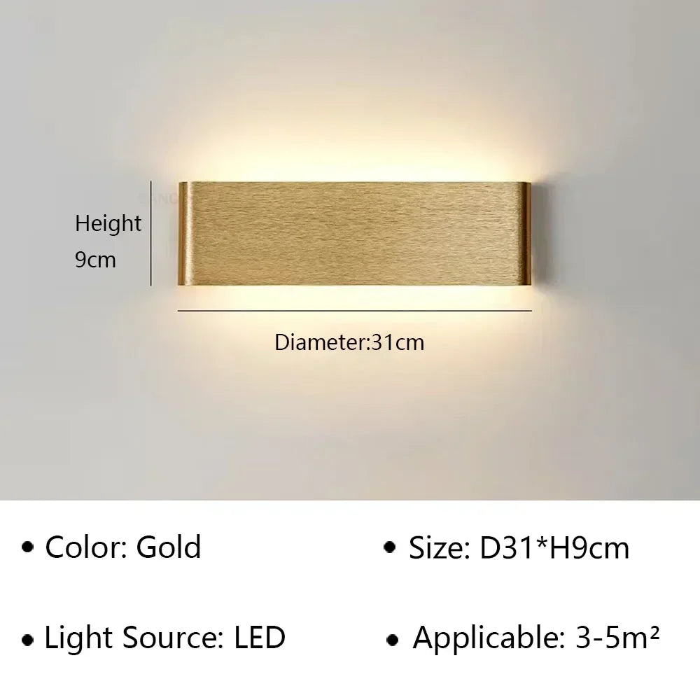 Modern LED Wall Sconce – Minimalist Indoor Lighting for Bedroom and Living Room
