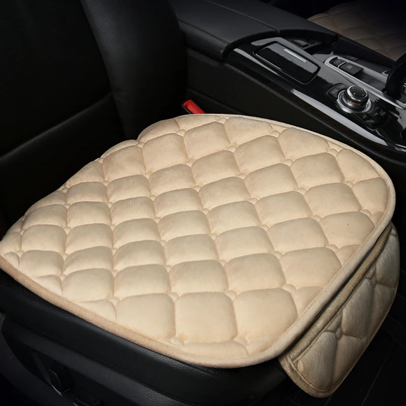 Universal Plush Car Seat Cushion – Winter Warmth for Automotive Interior