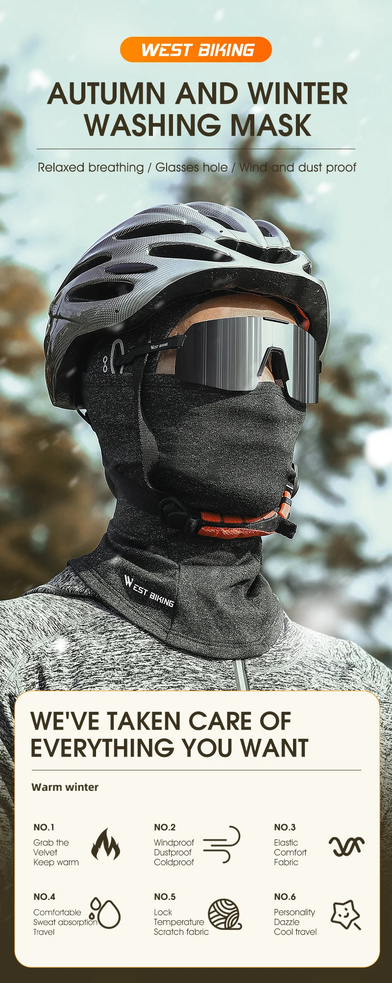 Fleece Balaclava Full Face Mask – Thermal Winter Gear for Outdoor Sports