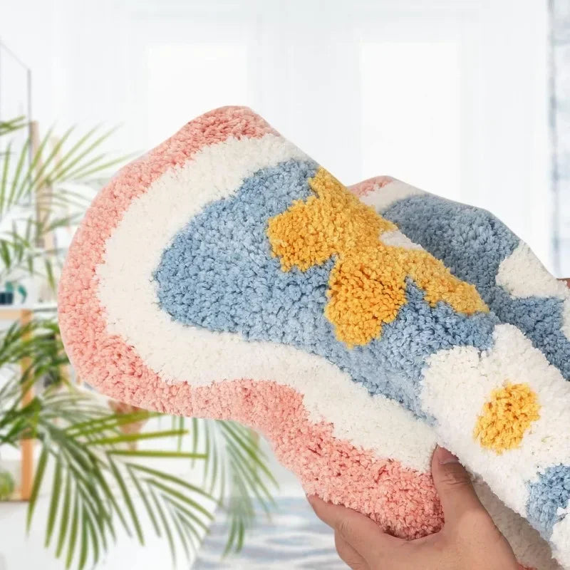 Plush Shaggy Bath Mat – Extra Soft Non-Slip Carpet for Bathroom and Shower