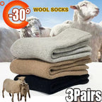 Merino Wool Blend Socks – Thermal Harajuku Style for Winter Cold