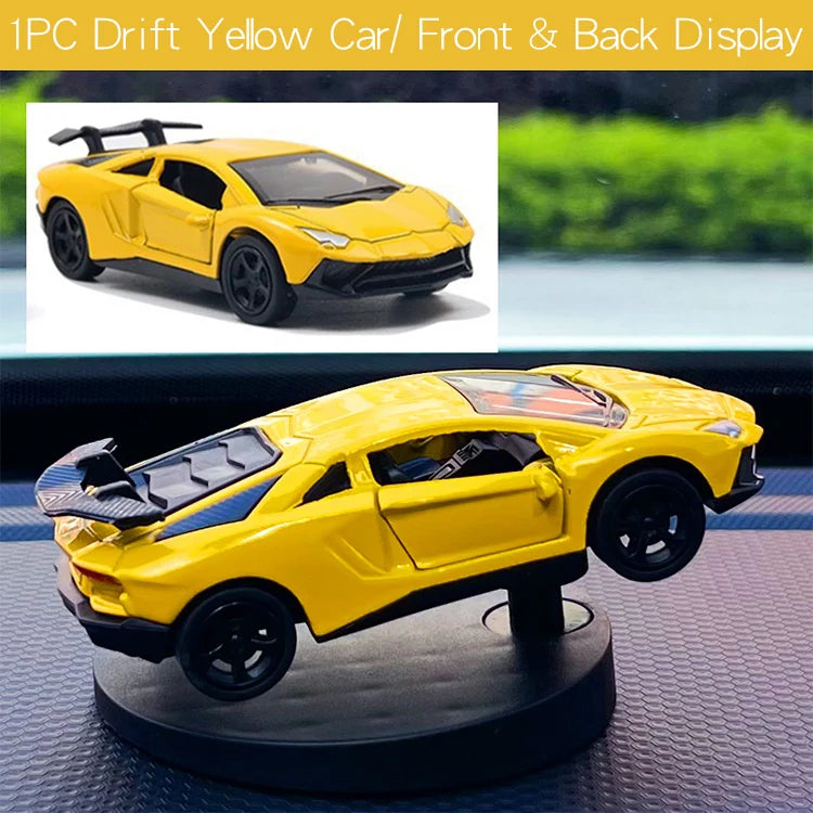 Drift Car Dashboard Ornament – Swinging Sports Racing Model for Auto Decor