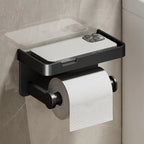 Wall-Mounted Aluminum Toilet Paper Holder – Modern Bathroom Tissue Rack