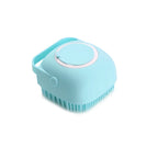 Silicone Pet Bathing Brush – Soft Massage Grooming Tool for Dog and Cat Cleaning