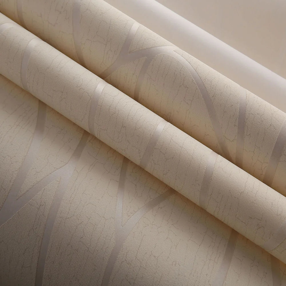 Non-Woven Striped Wallpaper – 53cm Thickened Modern Decor for Bedroom Walls