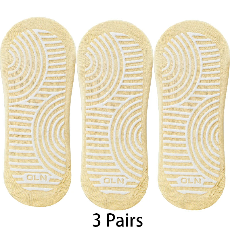 Anti-slip Cotton Yoga Socks – Breathable Pilates Ballet Grips for Women Gym