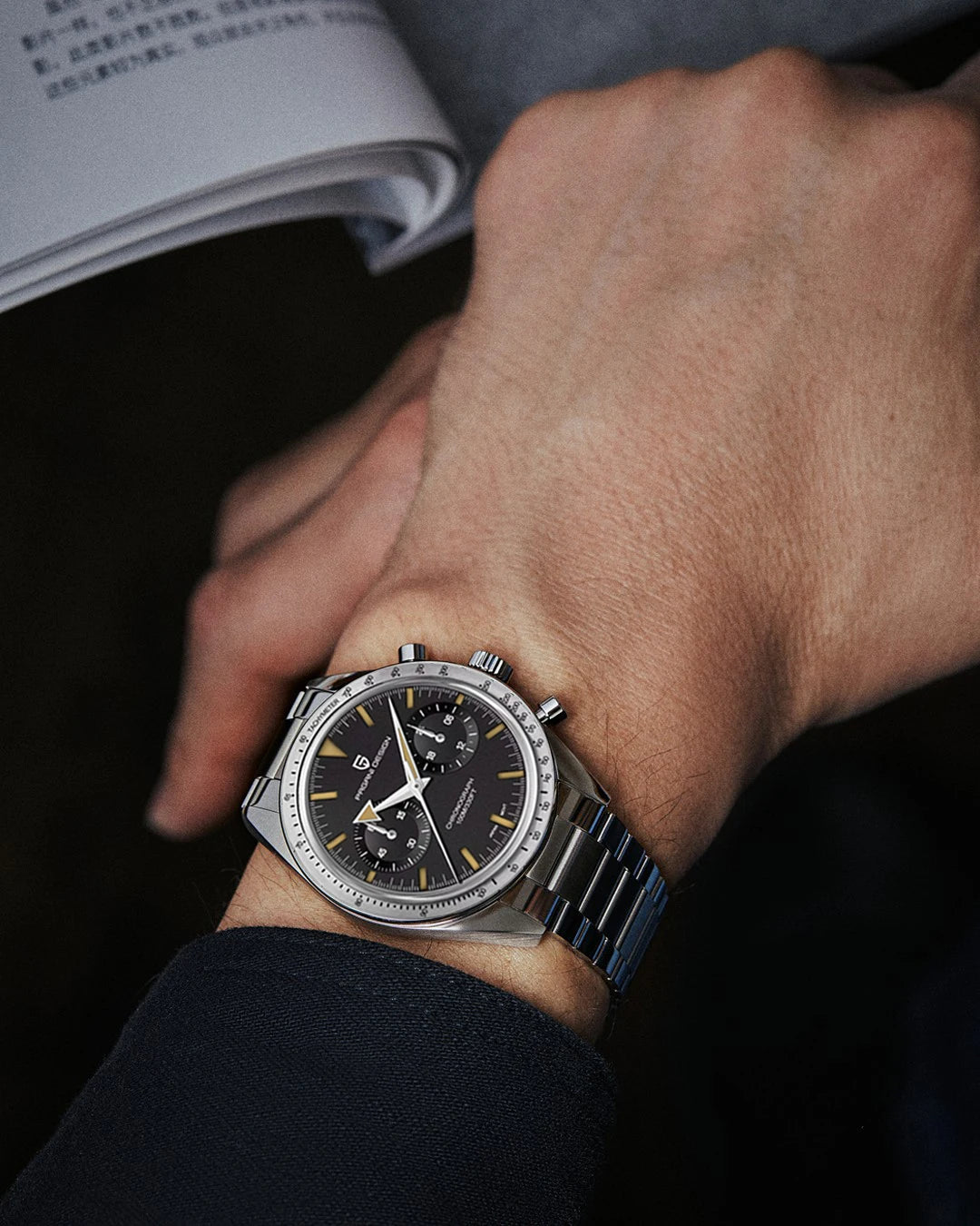Pagani Design Moon Chronograph – Retro Sports Quartz Watch for Men