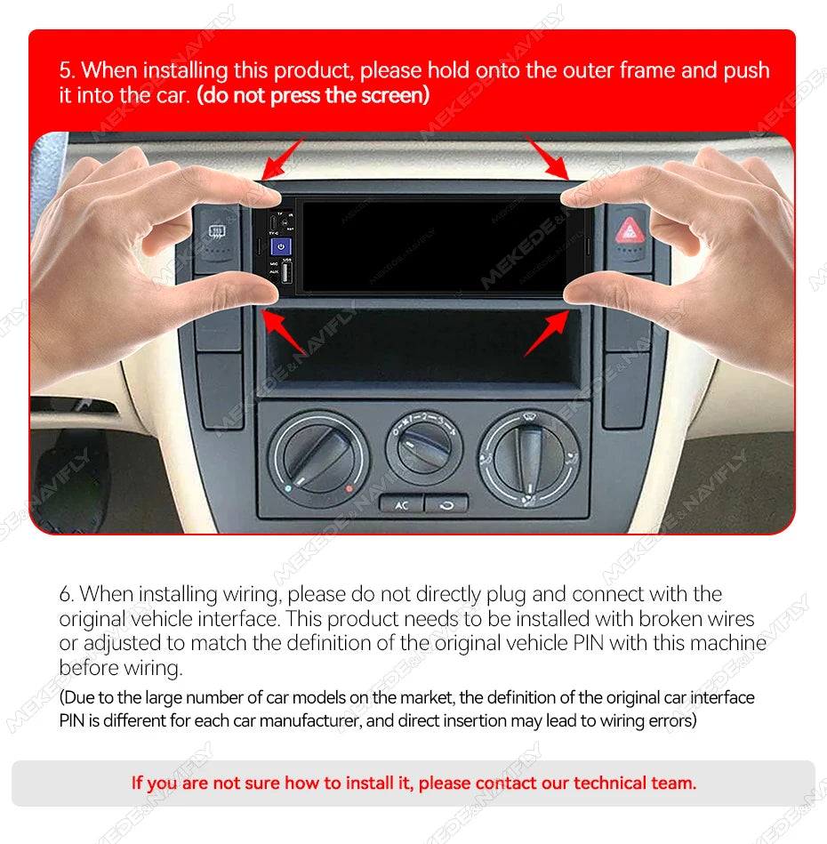 Car Multimedia Player – 6.86 Inch Touchscreen for Apple CarPlay and Android