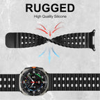 Silicone Marine Strap – Sports Watch Band for Samsung Galaxy Watch Ultra