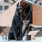 Doberman 3D Papercraft Sculpture – DIY Animal Model for Home Decor