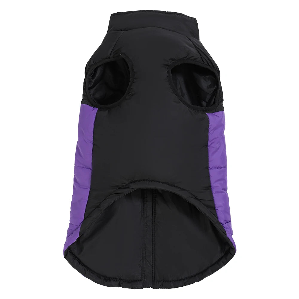 Reflective Dog Jacket – Windproof Winter Coat with D-ring for Small Dogs