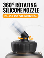 Foldable TPU Soft Flask – BPA-Free Water Bottle for Outdoor Running Sports