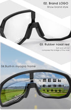Photochromic Cycling Sunglasses – UV400 Protective Eyewear for MTB Sports