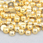 White AB Flatback Pearls – Assorted Size Beads for DIY Crafts and Jewelry