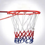 Tri-Color Basketball Net – Heavy-Duty Nylon Rim for Outdoor Sports