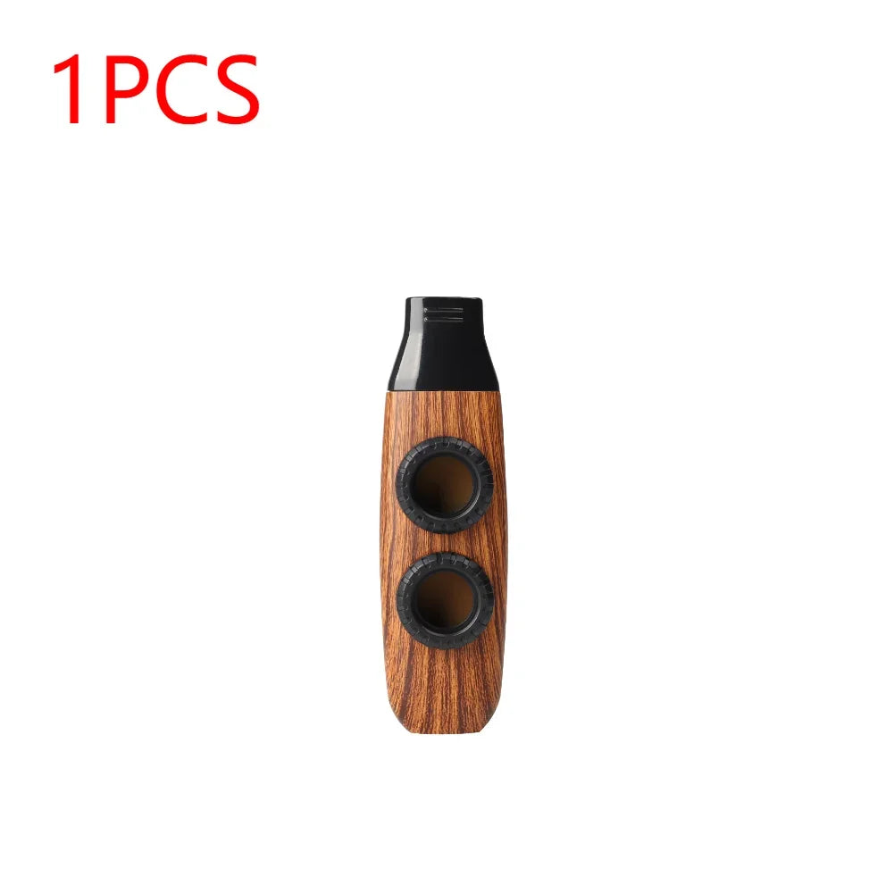 Double Hole Metal Kazoo – Adjustable Membrane Instrument for Kids Music