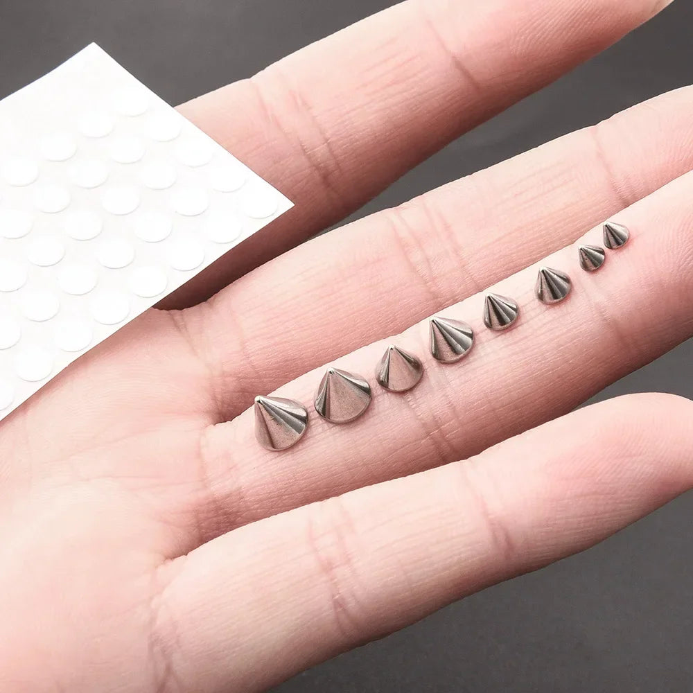 Fake Body Piercing Set – Adhesive Studs for Nose Lips and Eyebrows