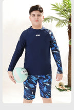 Boys Two-Piece Swimsuit – UV Protection Swimwear for Summer Swimming