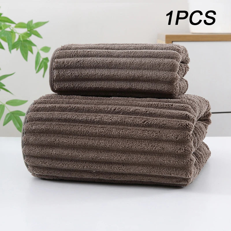 Bamboo Charcoal Coral Velvet Bath Towel – Super Absorbent for Daily Bathroom Use