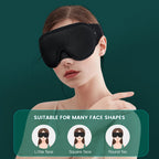 Soft 3D Contoured Eye Mask – Breathable Light Blocking for Travel Sleeping